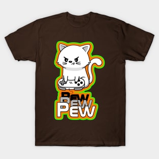 Cute Gamer Cat T-Shirt